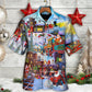 Christmas Holiday Santa Claus In A Train - Hawaiian Shirt - Reefox