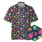 DnD Dice Colorful Pattern Small - Hawaiian Shirt - Reefox