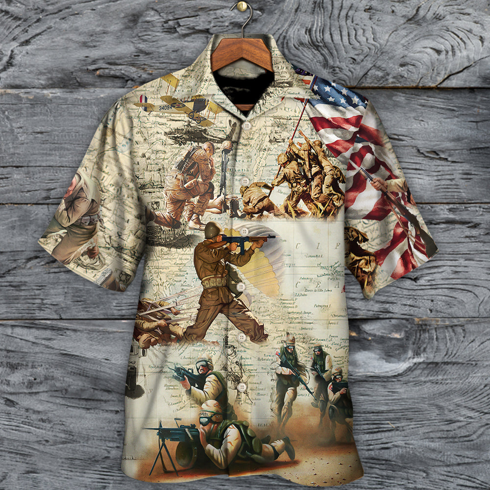 Veteran Memory Soldier's Prayer - Hawaiian Shirt - Reefox