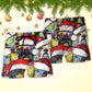 Christmas Dog Colorful Draw With Love - Beach Short Reefox - Owls Matrix LTD