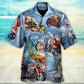 Christmas Santa Driving Happy Holidays - Hawaiian Shirt - Reefox