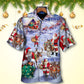 Christmas Santa Claus Story Night Gift For Xmas Painting Style - Hawaiian Shirt - Reefox