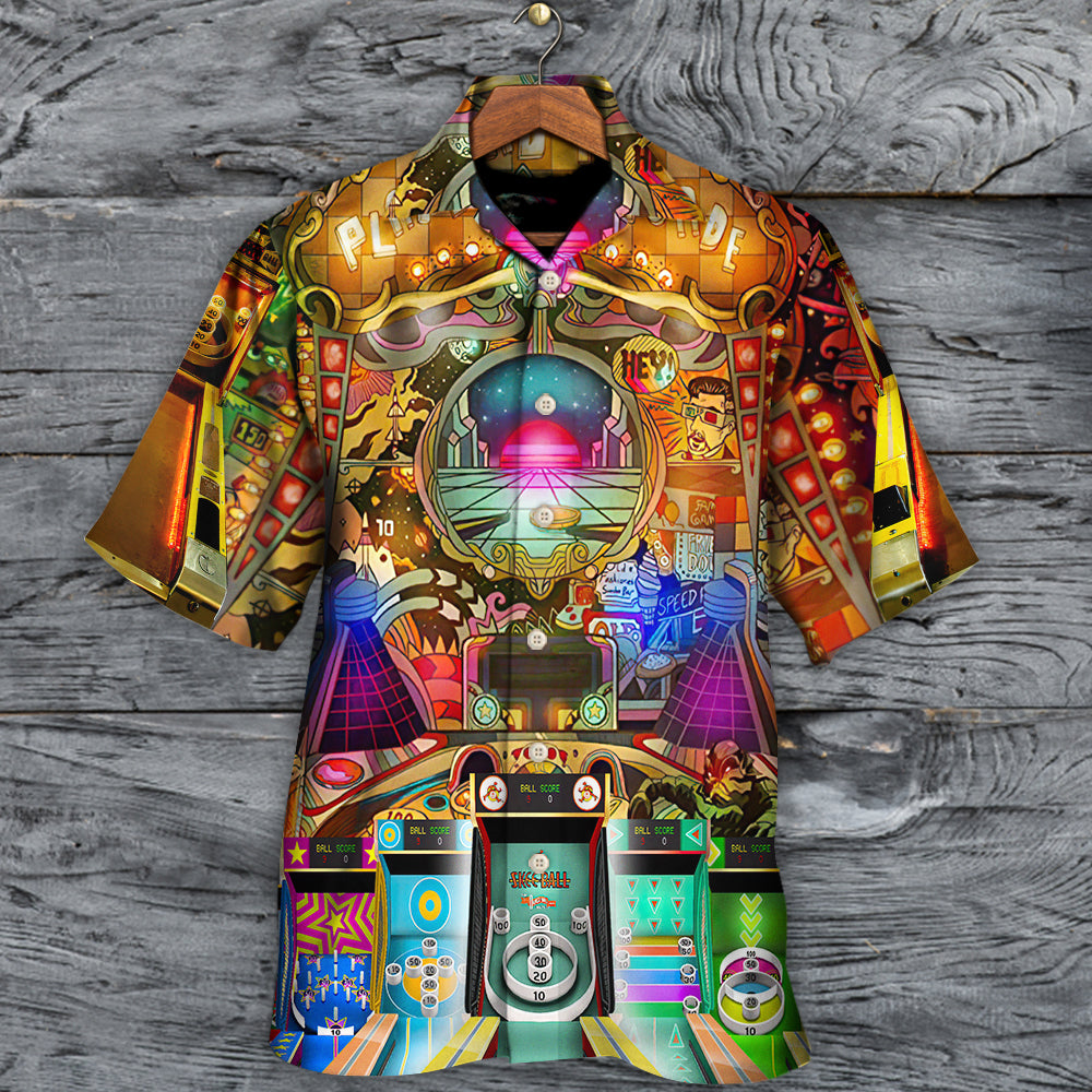 Skee Ball Ball Games Playland Arcade - Hawaiian Shirt - Reefox