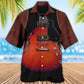Guitar Red Vintage Leather - Hawaiian Shirt - Reefox