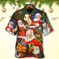 Christmas Santa Claus Gift For Xmas Art Style - Hawaiian Shirt - Reefox