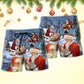 Christmas Santa Love Jesus Happy Xmas Is Coming - Beach Short Reefox - Owls Matrix LTD
