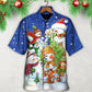 Christmas Snowman Merry Christmas Night - Hawaiian Shirt - Reefox
