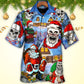Christmas Skull Santa In The Town Love Xmas - Hawaiian Shirt - Reefox