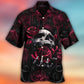 Skull Rose Blood Dark Screaming - Hawaiian Shirt - Reefox