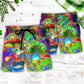 Frog Colorful Tropical Enjoying A Day Of Fun - Beach Short Reefox - Owls Matrix LTD