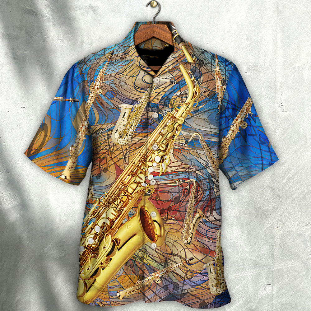 Saxophone Music See The Sound - Hawaiian Shirt - Reefox