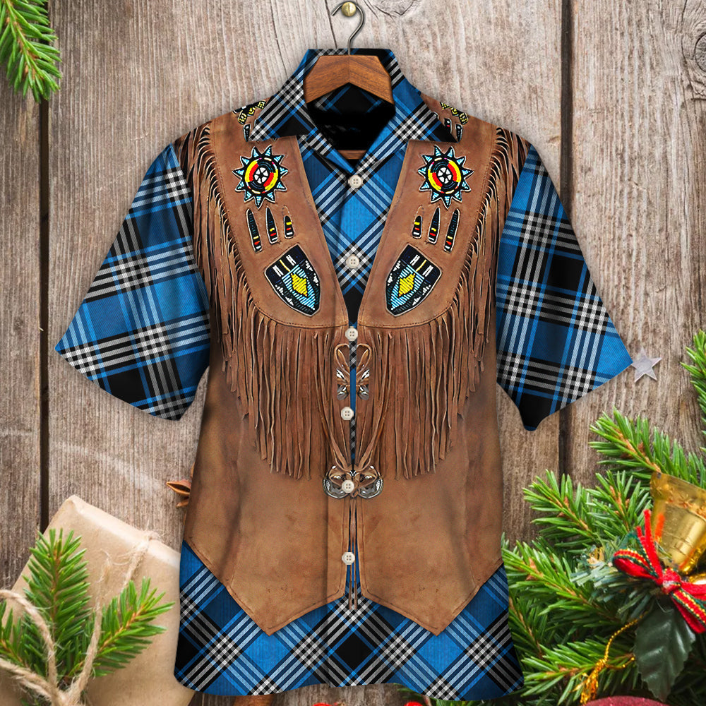 Christmas Santa Native American Jacket - Hawaiian Shirt - Reefox