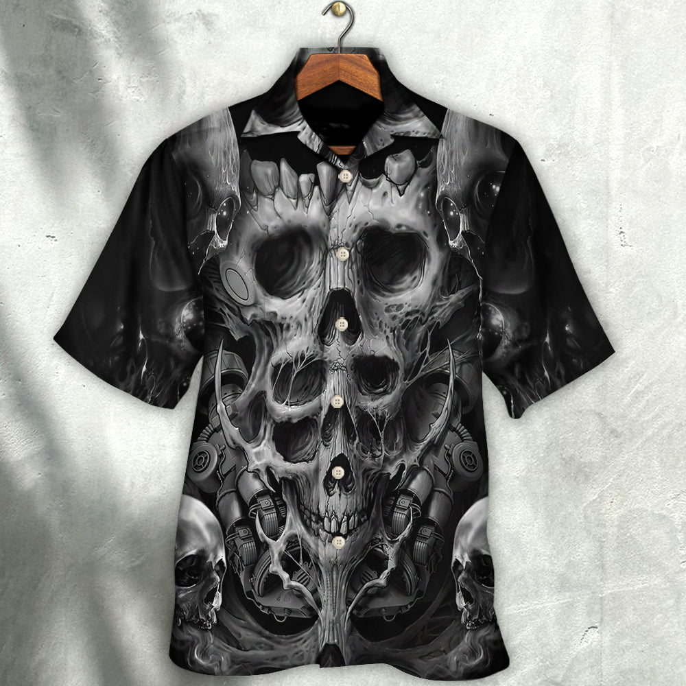 Skull Dark Inner Demons - Hawaiian Shirt - Reefox