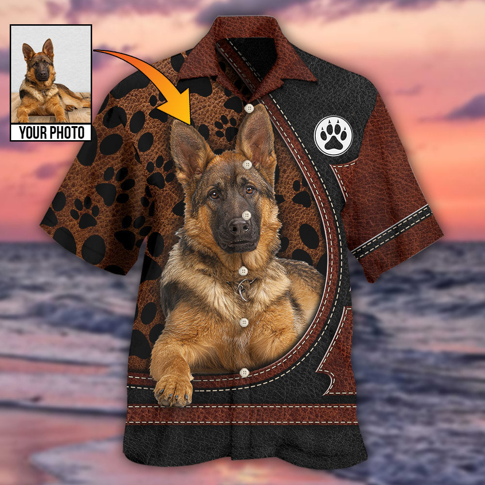 German Shepherd Dog Various Style Custom Photo Personalized - Hawaiian Shirt - Reefox