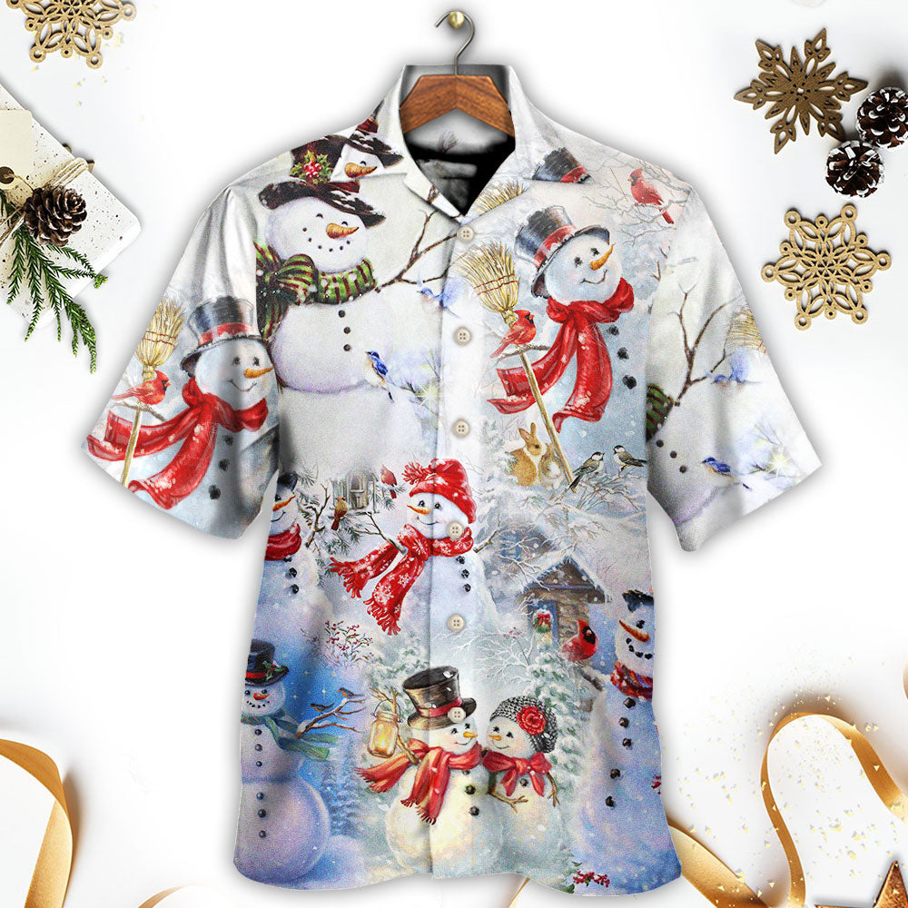Snowman Christmas Merry Xmas - Hawaiian Shirt - Reefox
