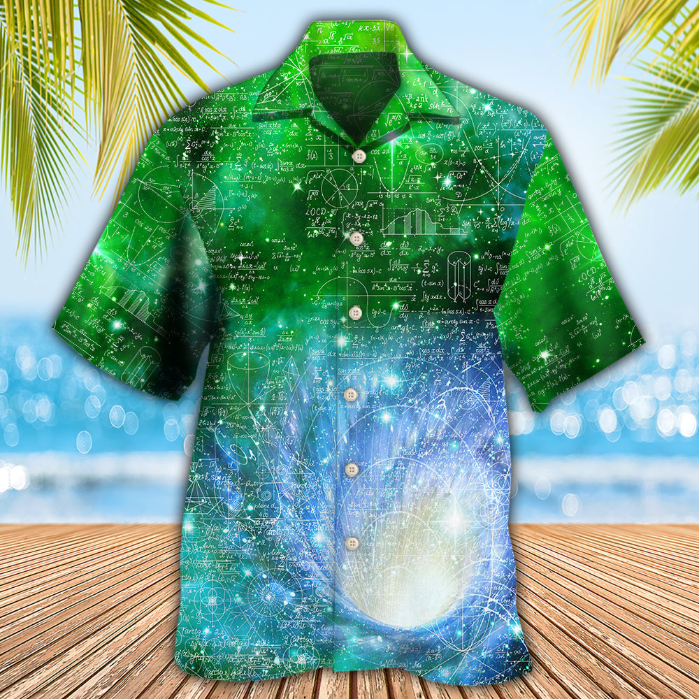 Math Astrophysics Astronomy Colorful Galaxy - Hawaiian Shirt - Reefox
