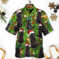 Black Cat Christmas Merry Xmas - Hawaiian Shirt - Reefox