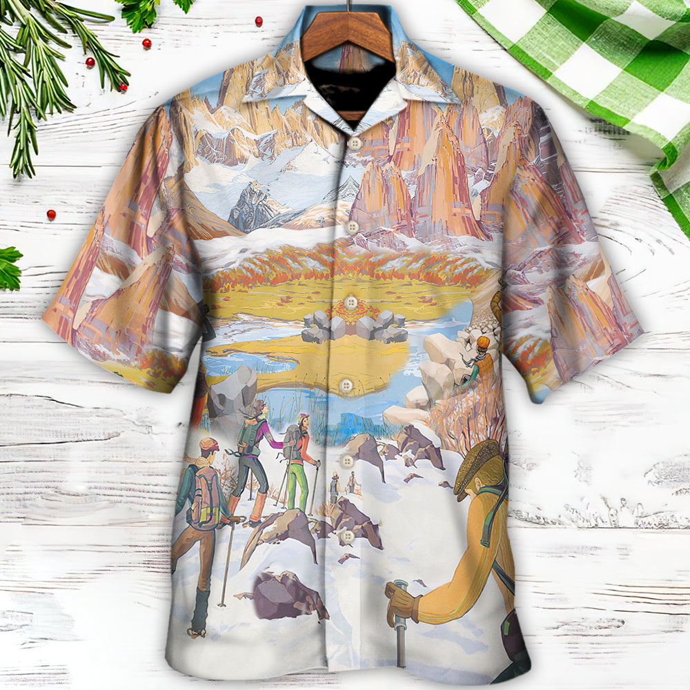 Climbing Life's A Climb But The View Is Great - Hawaiian Shirt - Reefox