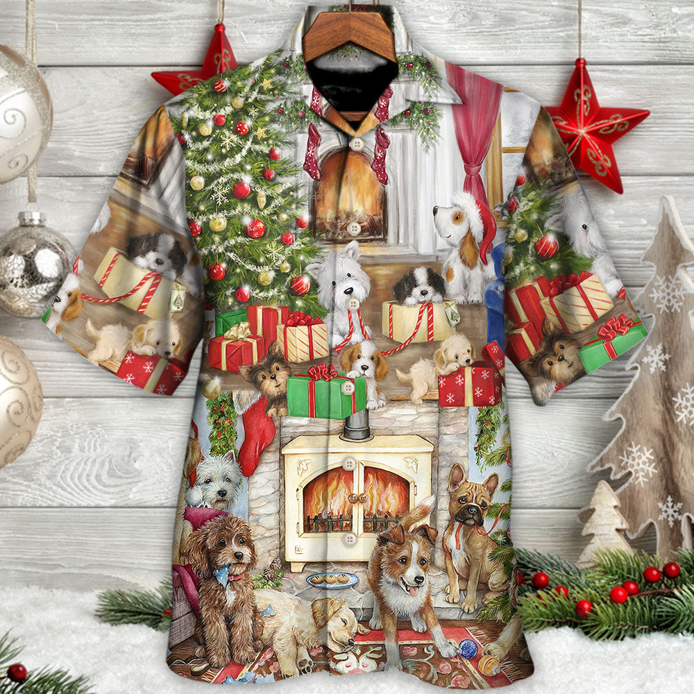 Christmas Dog Lover Merry Lovely Xmas - Hawaiian Shirt - Reefox