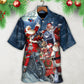 Christmas Santa I Don't Need Reindeer I Have Motorbike - Hawaiian Shirt - Reefox