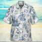 Ocean Life Vintage Sailboat Sea Monster Geographical Maps - Hawaiian Shirt - Reefox