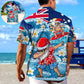 Christmas In July Dabbing Santa Funny Summer - Hawaiian Shirt