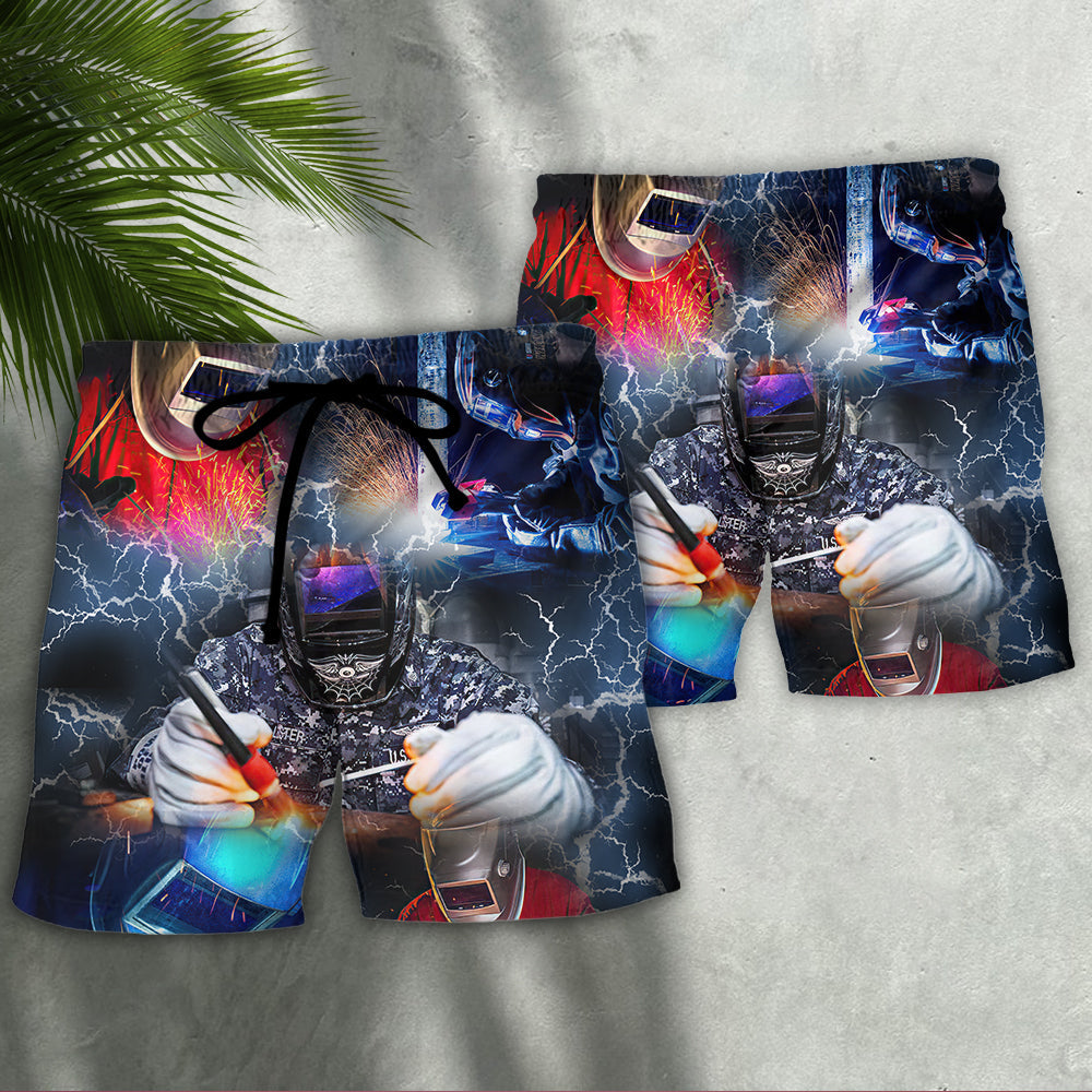 Welder Stunning Cool Style - Beach Short Reefox - Owls Matrix LTD