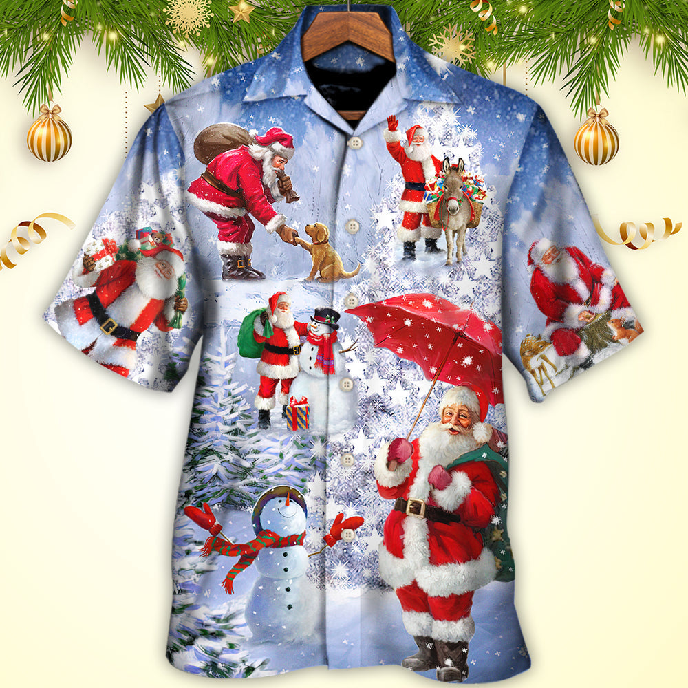 Christmas Santa Is Always With You Story Night Christmas Tree - Hawaiian Shirt - Reefox