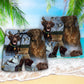 Hunting Chocolate Labrador Retriever Hunting Blue Sky - Beach Short Reefox - Owls Matrix LTD