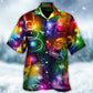 Christmas Santa Claus Tree Snowman Neon Light Style - Hawaiian Shirt - Reefox