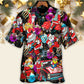 Christmas Guitar Music And Santa Merry Very Xmas - Hawaiian Shirt - Reefox