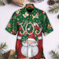 Christmas Santa Claus Lover Joy Green Style - Hawaiian Shirt - Reefox