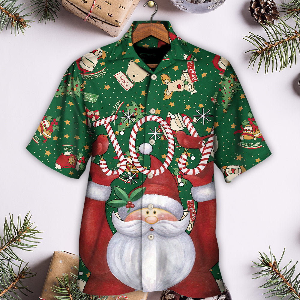 Christmas Santa Claus Lover Joy Green Style - Hawaiian Shirt - Reefox
