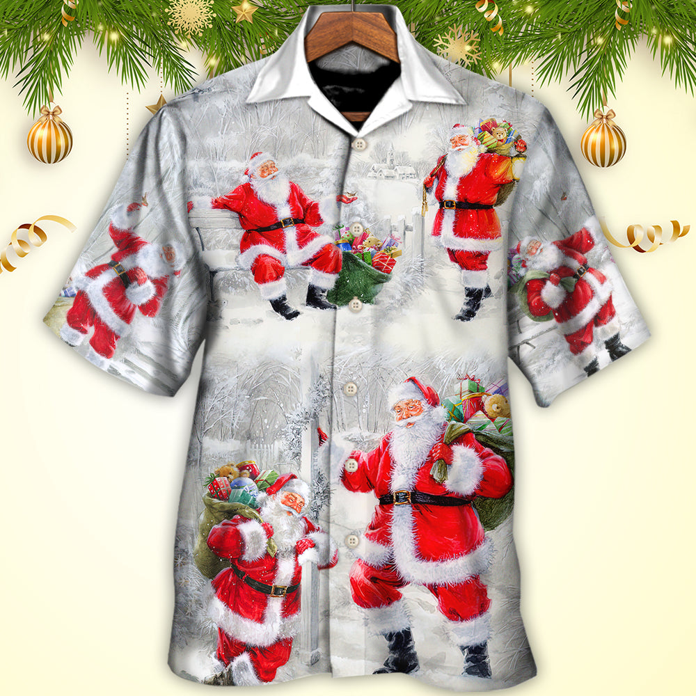 Christmas Santa Is Always With You Art Style - Hawaiian Shirt - Reefox