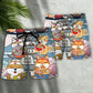 Cat Ramen Lovely Style - Beach Short Reefox - Owls Matrix LTD