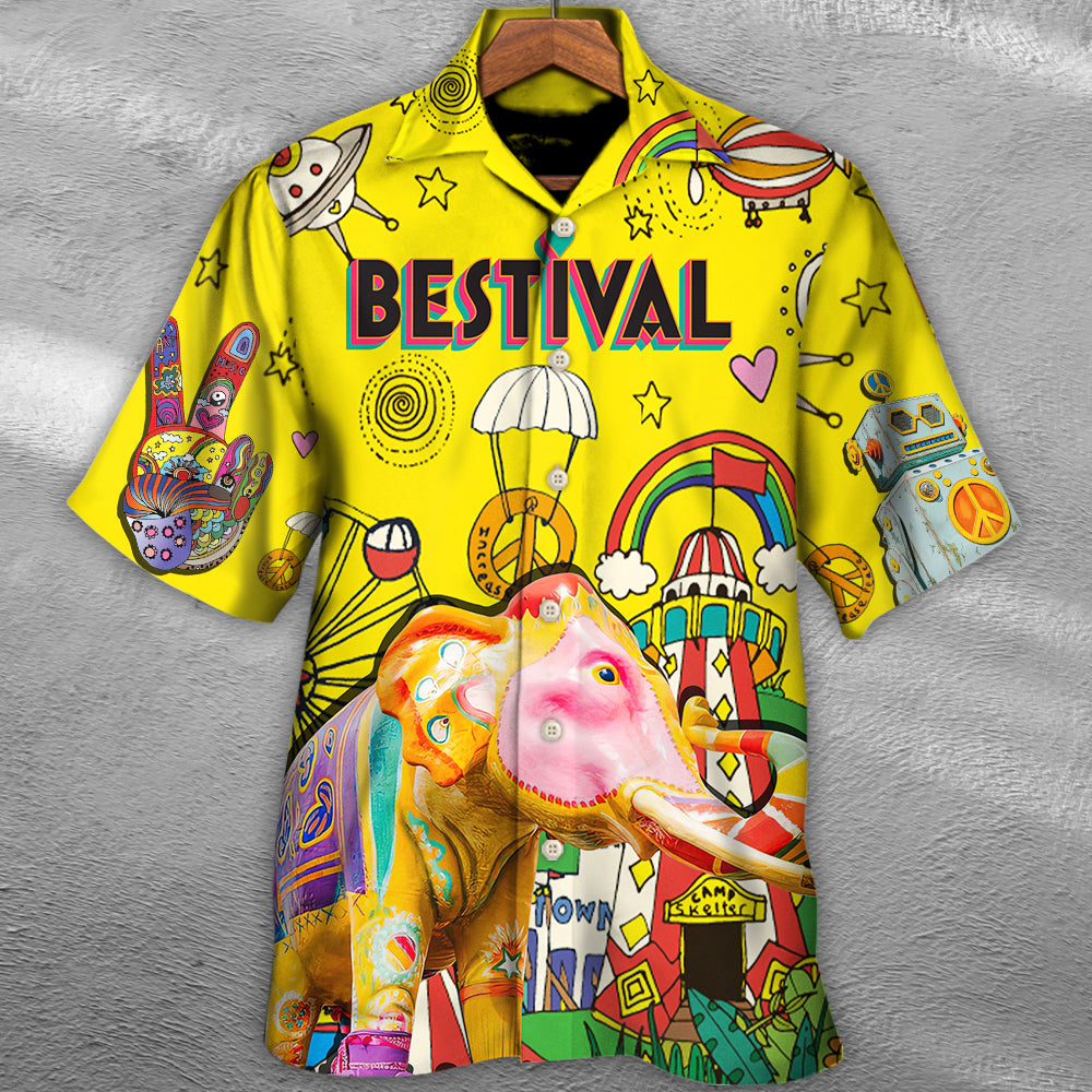 Music Bestival In My Heart Amazing Festival Colorful Style - Hawaiian Shirt - Reefox