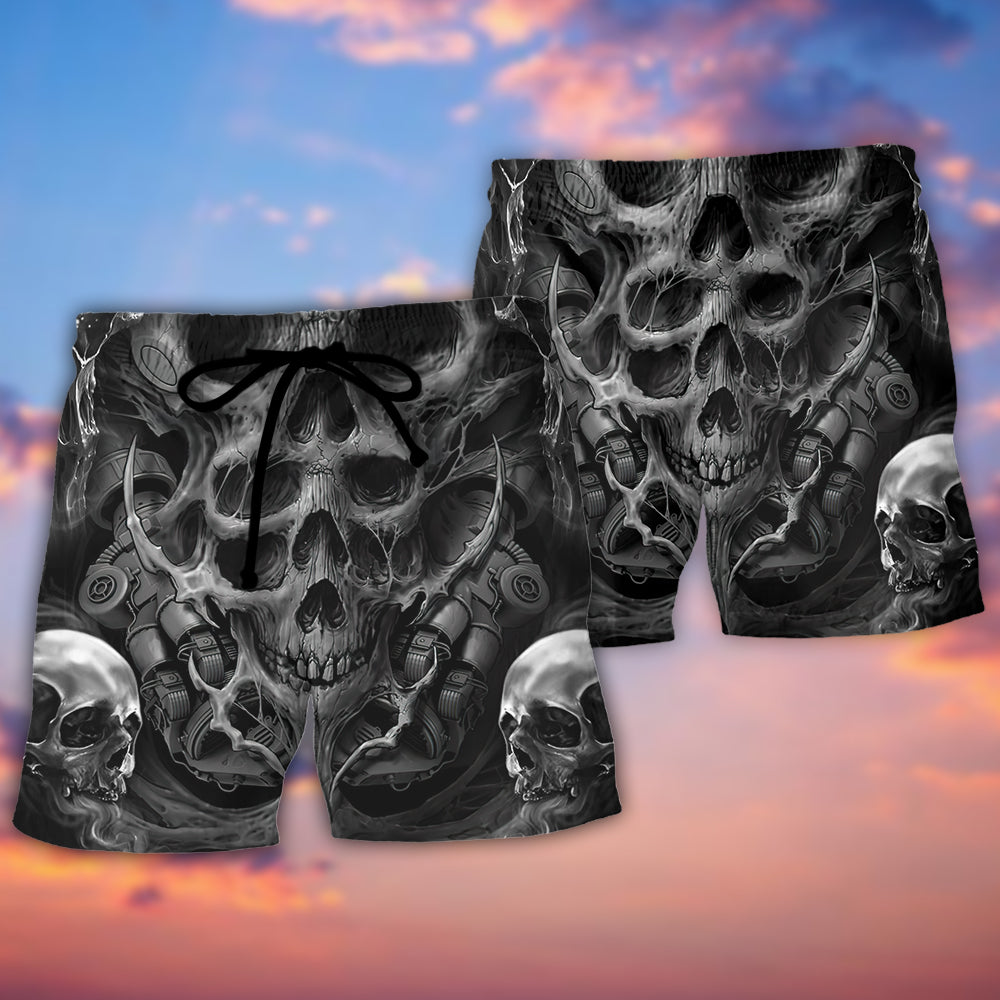 Skull Dark Inner Demons - Beach Short Reefox - Owls Matrix LTD