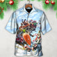 Christmas Santa Happy Funny Christmas - Hawaiian Shirt - Reefox