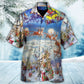 Christmas Be Santa With Reindeer - Hawaiian Shirt - Reefox