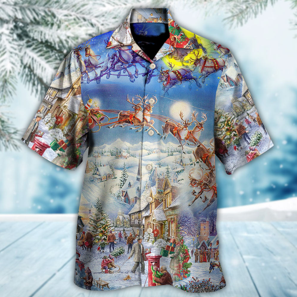 Christmas Be Santa With Reindeer - Hawaiian Shirt - Reefox