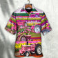 Tractor In Field Tulip Rural Landscape Majestically - Hawaiian Shirt - Reefox