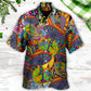 Hippie Peace Life Color Floral Style - Hawaiian Shirt - Reefox