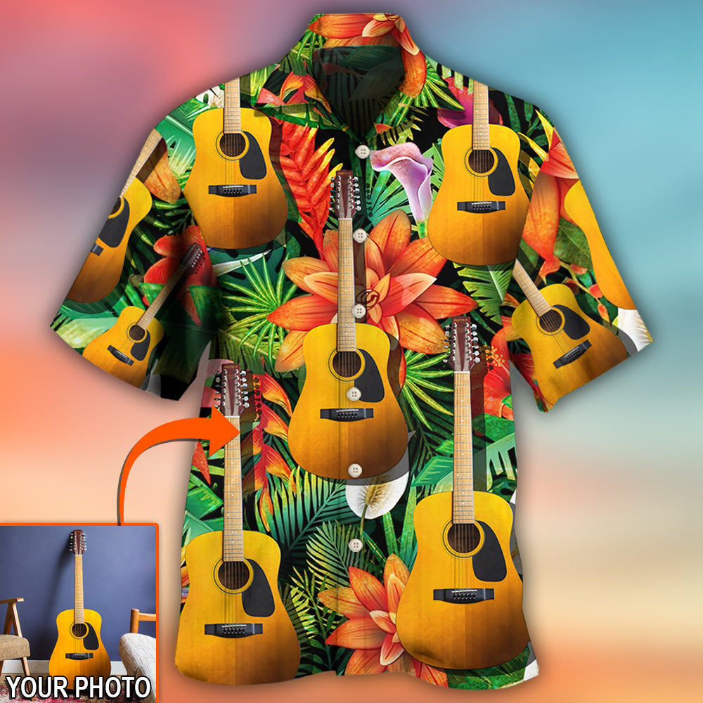 Guitar Various Style Tropical Custom Photo - Hawaiian Shirt - Reefox