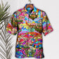 Hippie Mushroom Hallucinogenic Psychedelic - Hawaiian Shirt - Reefox