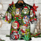 Christmas Weed Smoking Santa Hippie - Hawaiian Shirt - Reefox