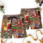 Santa Claus Christmas Merry Xmas - Beach Short Reefox - Owls Matrix LTD