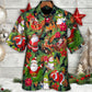 Christmas Santa Snowman Merry Xmas To Everyone - Hawaiian Shirt - Reefox