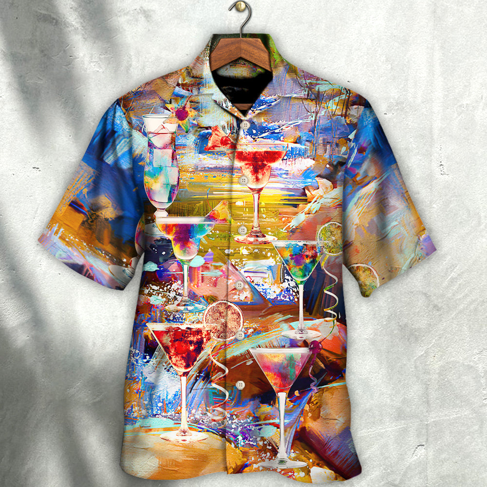 Cocktail Drinks Glass Awesome - Hawaiian Shirt - Reefox