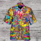 Hippie Music Guitar Psychedelic Musician - Hawaiian Shirt - Reefox