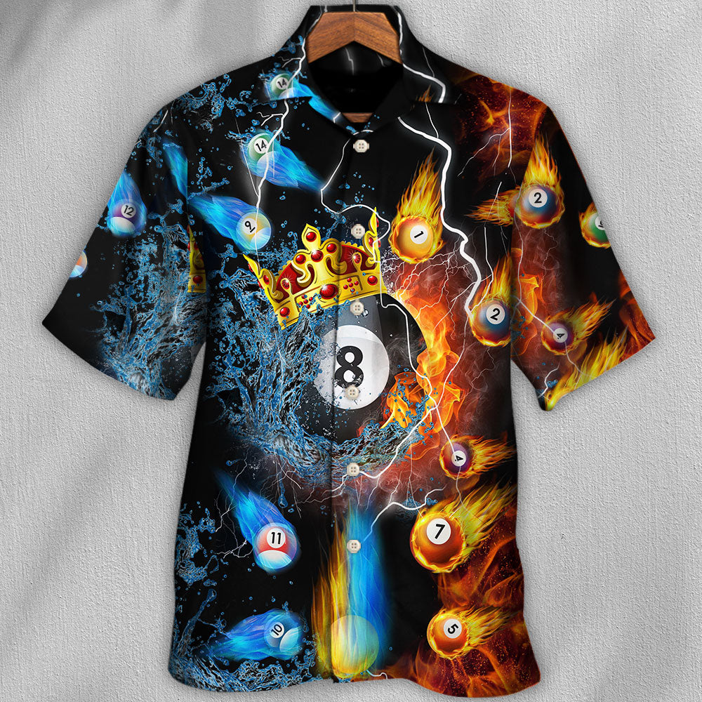 Billiard Fire And Water No 8 - Hawaiian Shirt - Reefox